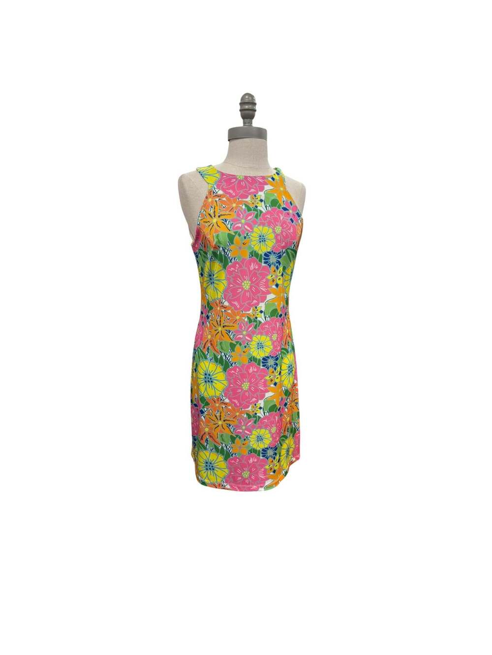 Jean-Pierre Klifa  Floral Shift Dress Women’s XS Sleeveless Tropical Stretch